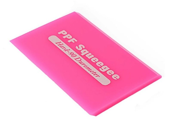 Выгонка PPF Squeegee Hard-90 розовая (10х7.5см)