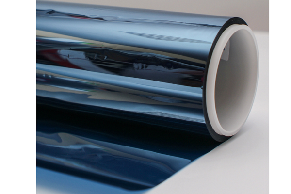 UV R 15 BL (Blue) голубая зеркальная архитектурная пленка