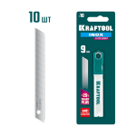 Лезвия KRAFTOOL INOX нержавеющая сталь, 9mm, 10шт.
